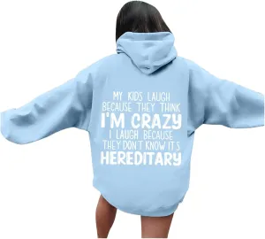 2024 Graphic Hoodies for Women Cute Pullover Long Sleeve Preppy Sweatshirts Letter Printed Hooded Tops Fall Winter Clothes