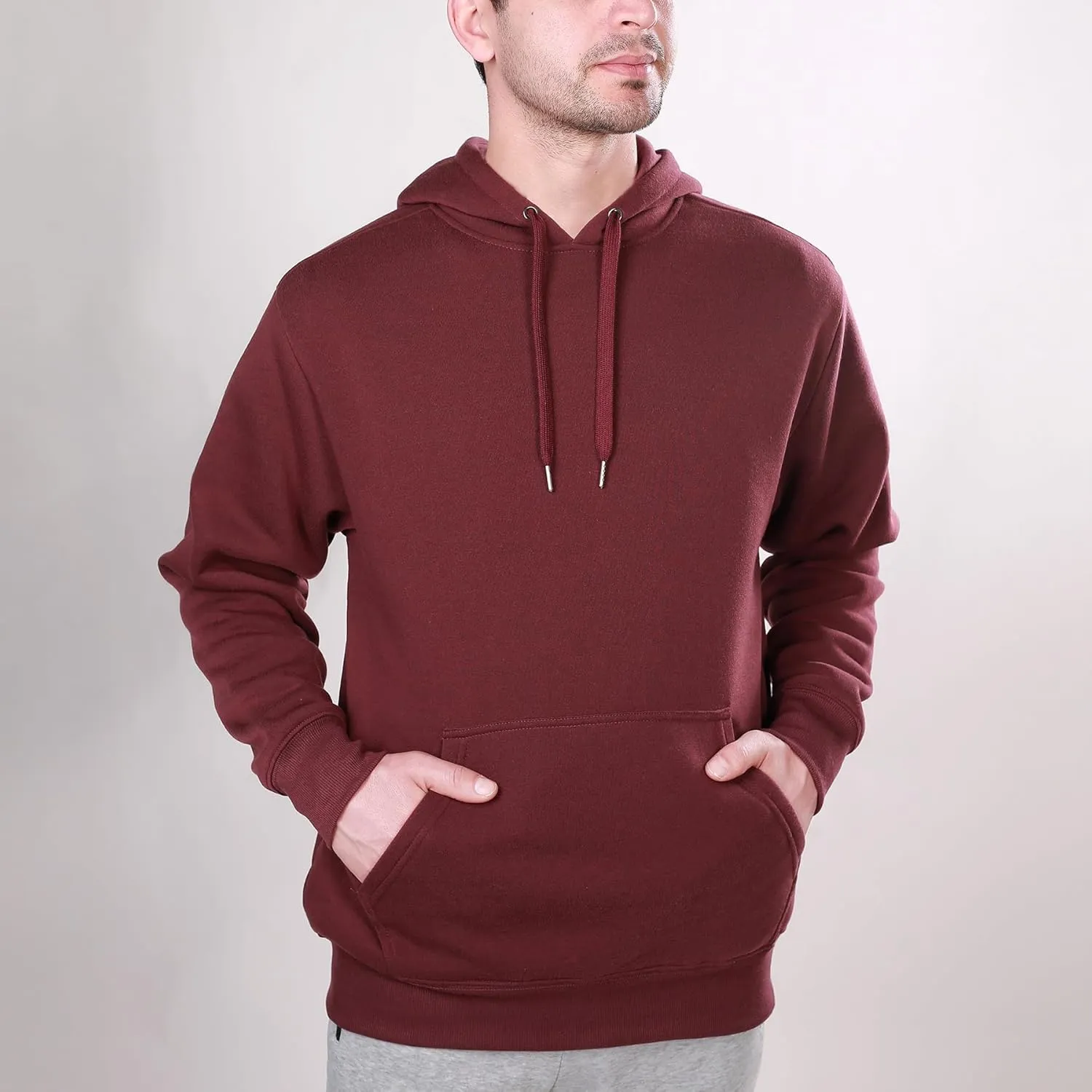 3 Pack Mens Fleece Hoodie Long Sleeve Lightweight Athletic Workout Sweatshirt for Men with Pockets