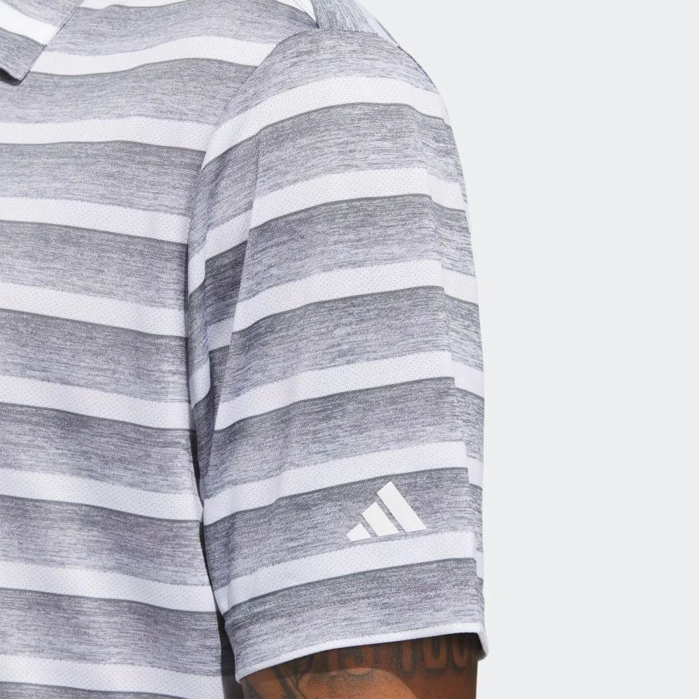 adidas Men's Two-Color Stripe Polo Shirt