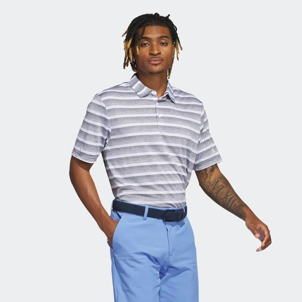 adidas Men's Two-Color Stripe Polo Shirt