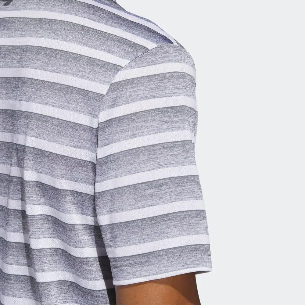 adidas Men's Two-Color Stripe Polo Shirt