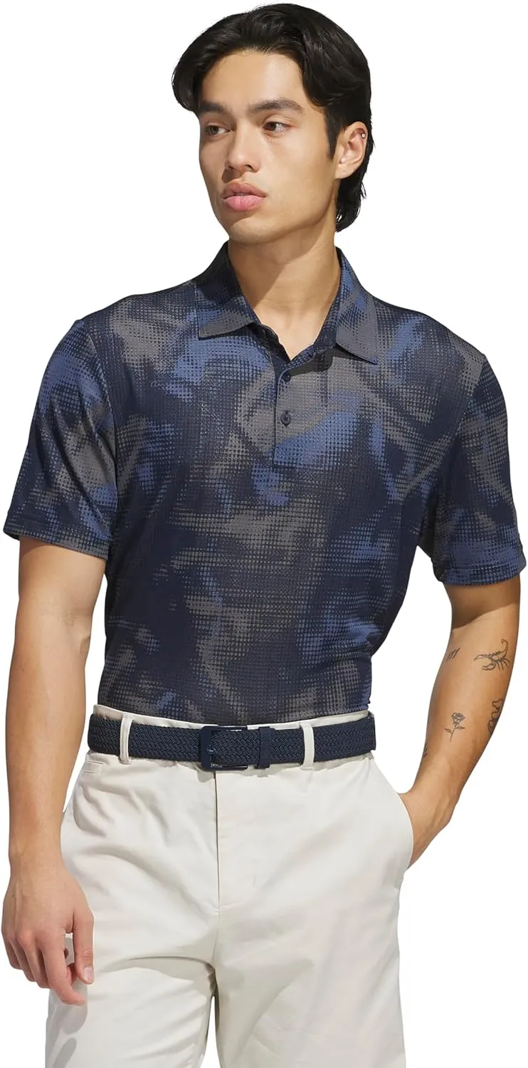 adidas Men's Ultimate365 Printed Mesh Polo Shirt