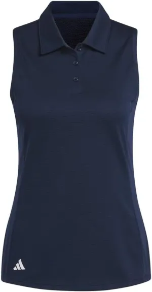 adidas Women's Textured Sleeveless Golf Polo Shirt