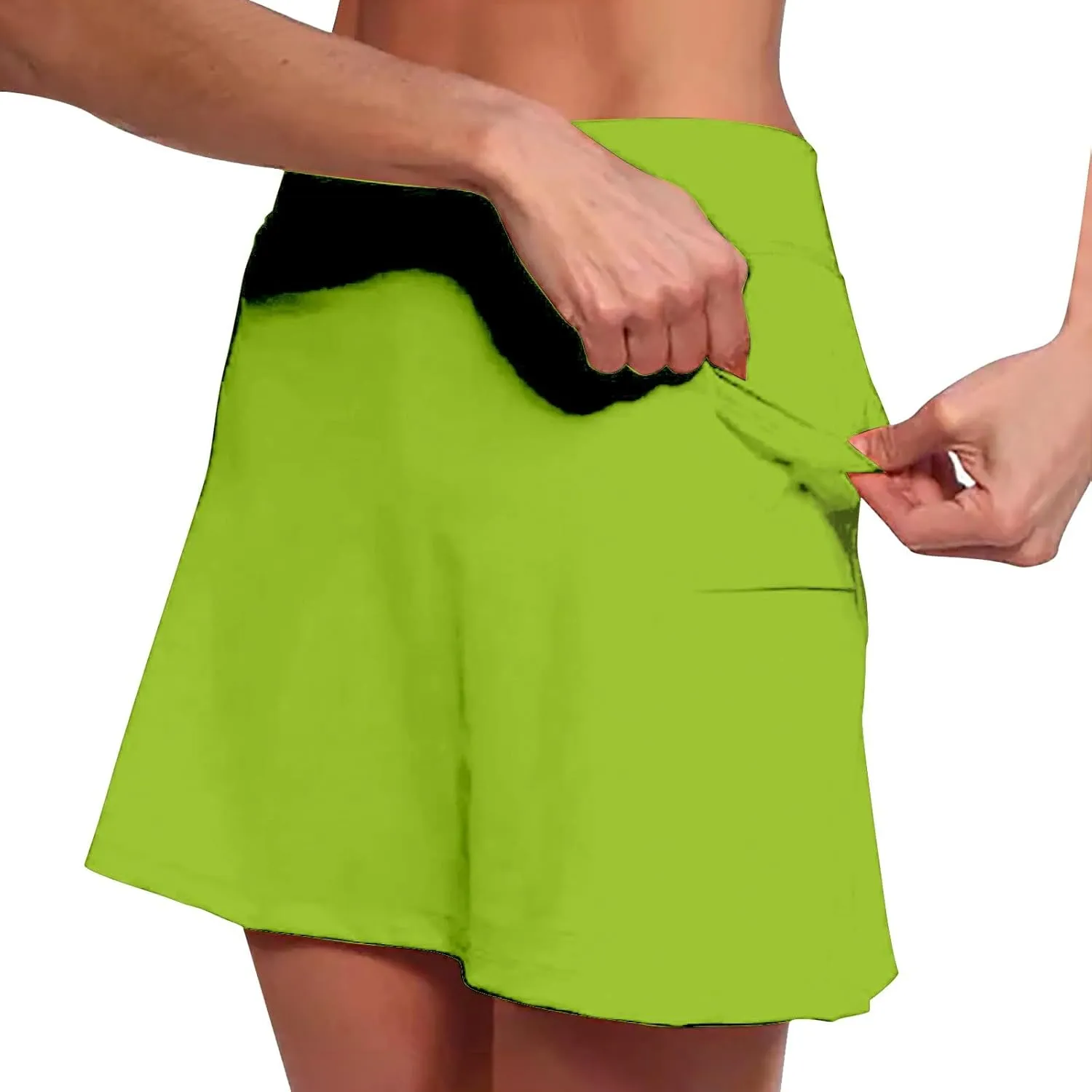 aihihe Summer Skirts for Women 2024 Tennis Dresses for Women Navy Black a line Skirt with Pockets for Women