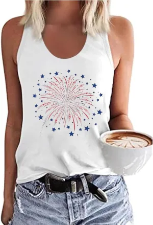 America Flag Shirt for Women Red White Blue Star Graphic Patriotic Shirt 4th of July Memorial Summer Tops Tee