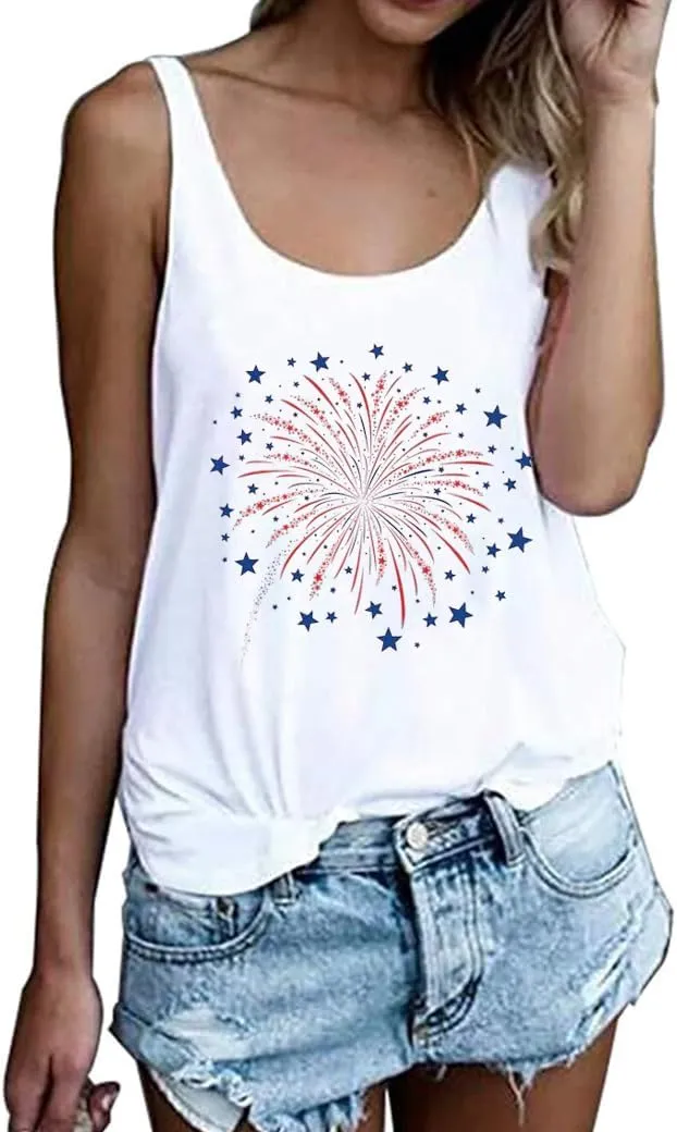 America Flag Shirt for Women Red White Blue Star Graphic Patriotic Shirt 4th of July Memorial Summer Tops Tee