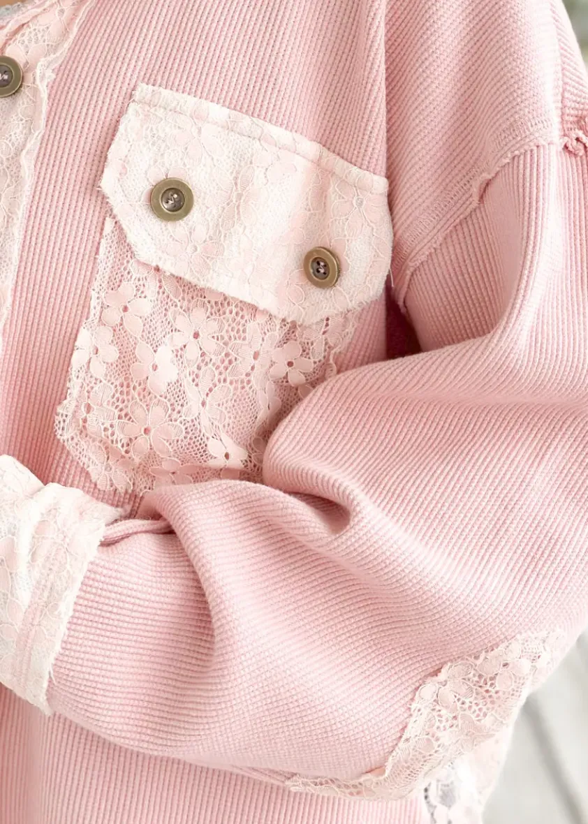 Bella Anne Shacket Dusty Rose