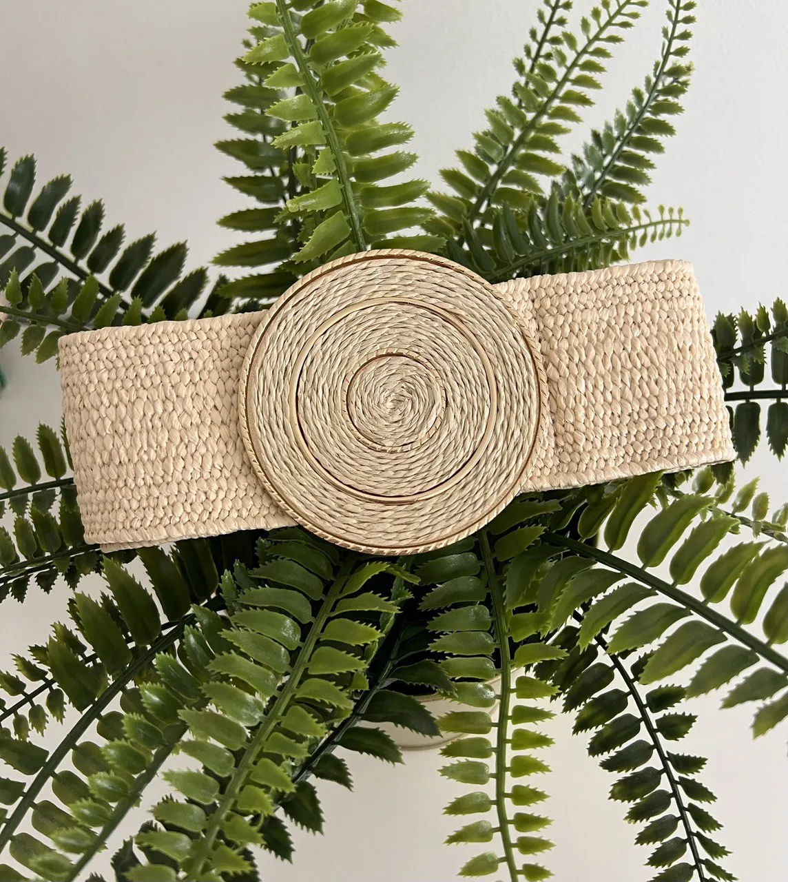 Boho Raffia Belt