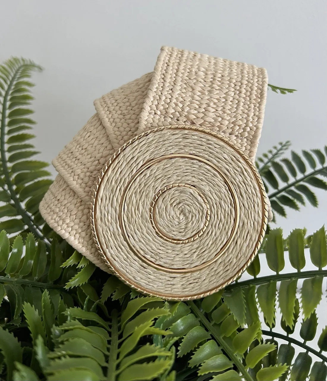 Boho Raffia Belt