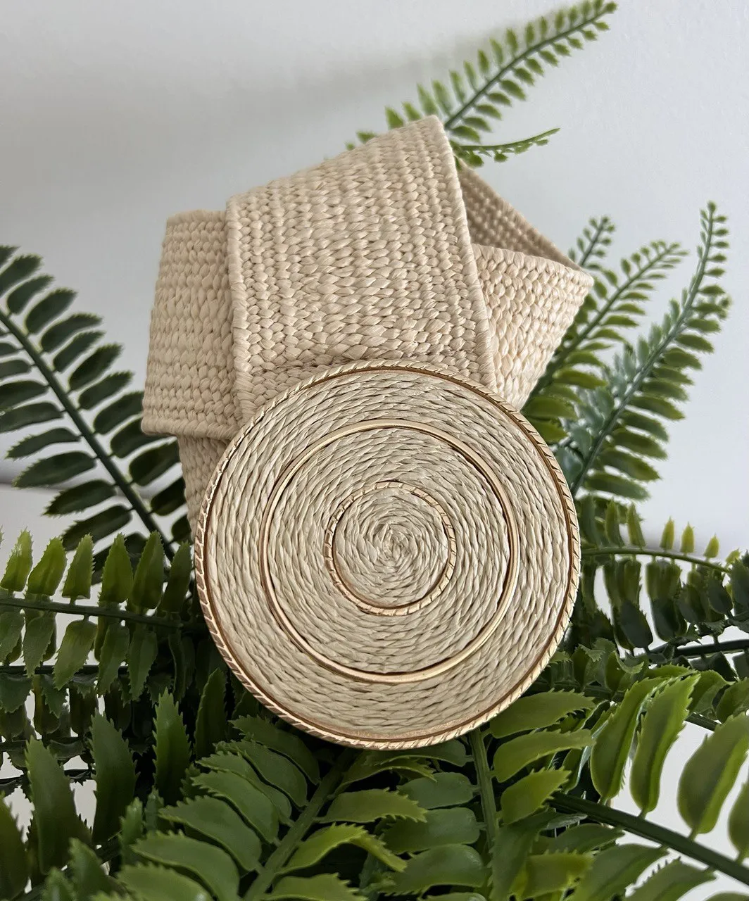 Boho Raffia Belt