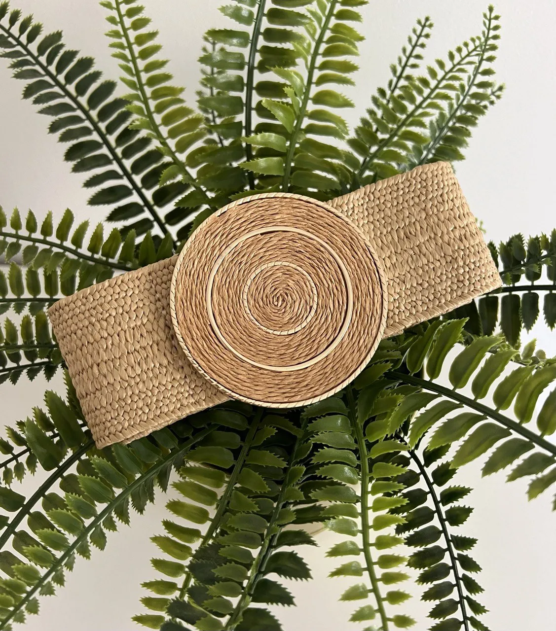 Boho Raffia Belt