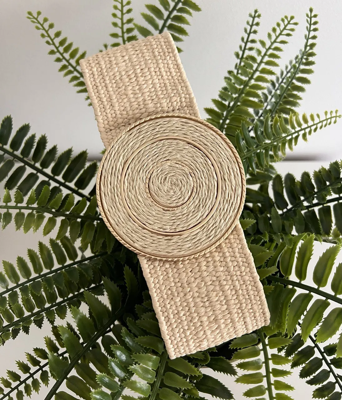 Boho Raffia Belt