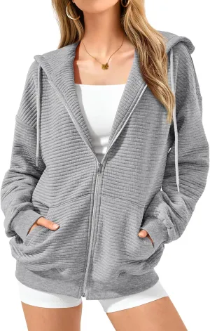 BTFBM Zip Up Hoodie Women Long Sleeve Sweatshirts Fall Outfits 2025 Oversized Hoodies Casual Fashion Jackets