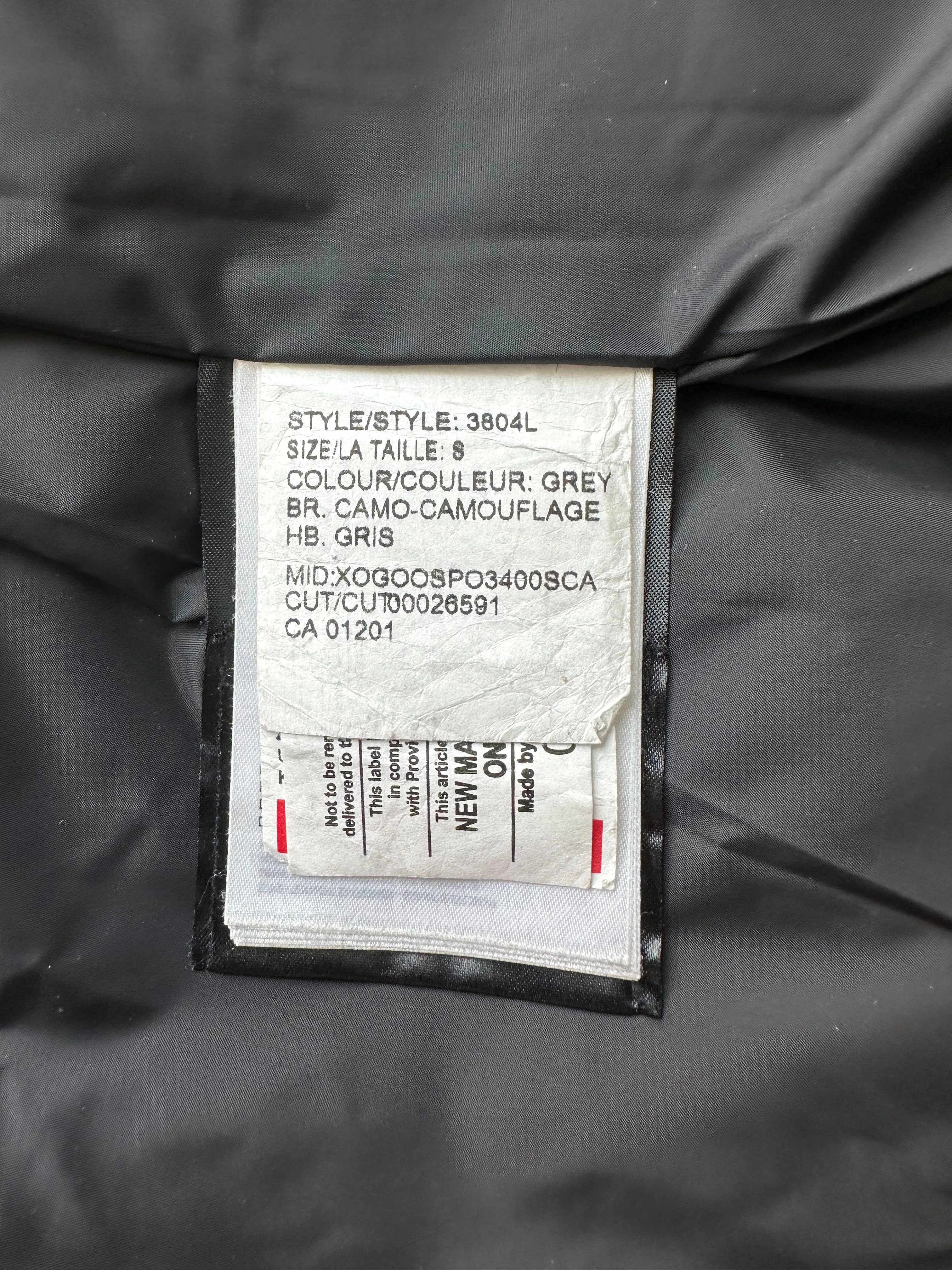 Canada Goose Grey Camo Chelsea Women's Jacket