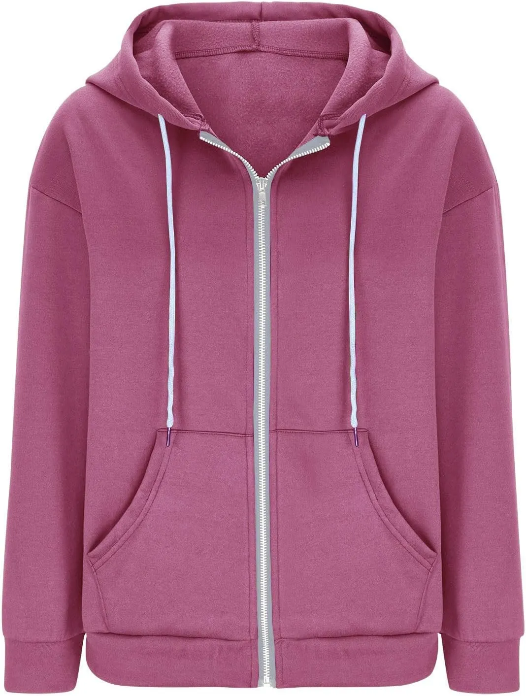 Ceboyel Sweatshirt for Womens Fashion Full Zip Hoodie Oversized Long Sleeve Jackets Y2k Trendy Teen Girls Fall Clothes 2023