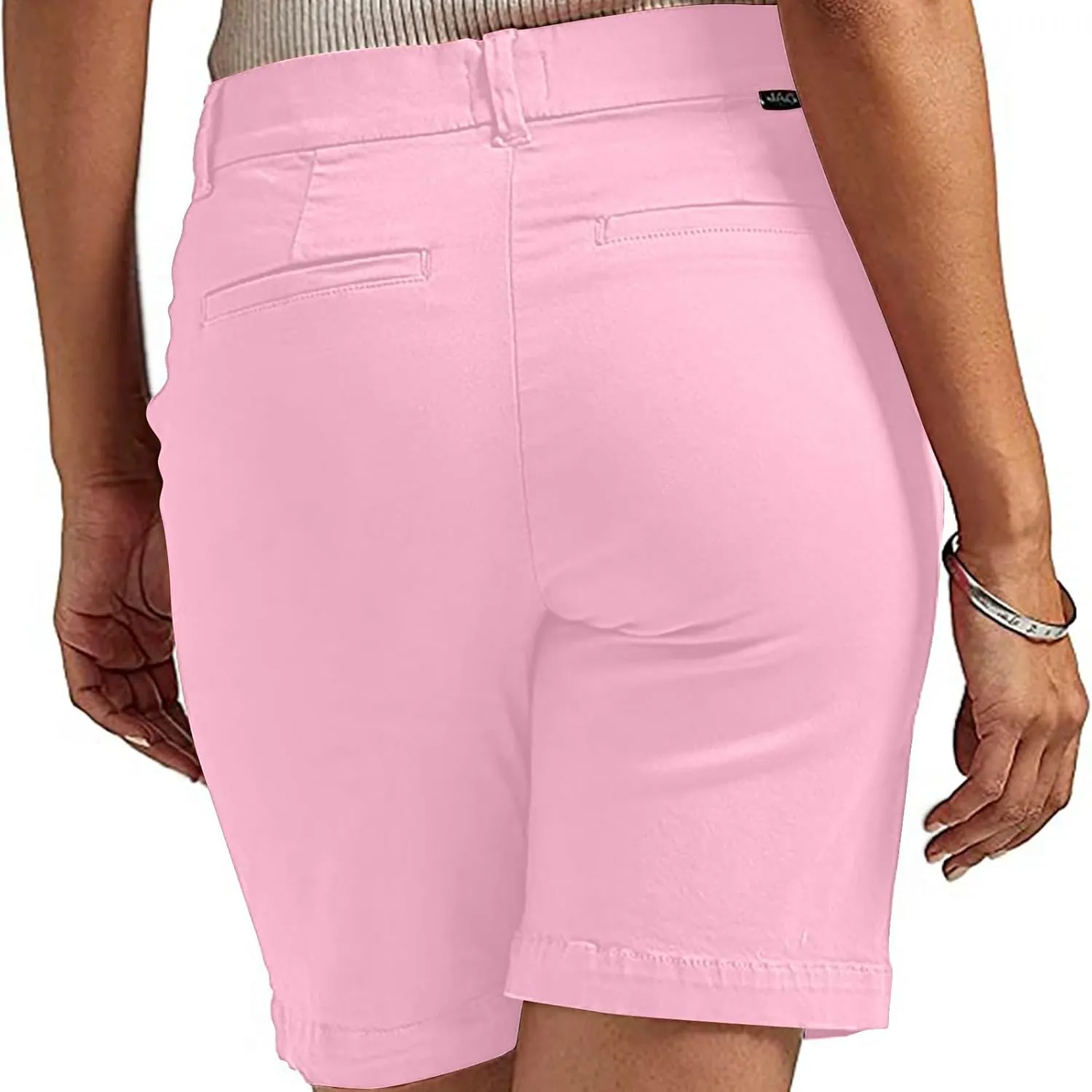 Chino Cargo Shorts Women Casual Slim Fit High Waist Summer Knee Length Bermuda SweatShorts for Hiking,Beach,Outdoors