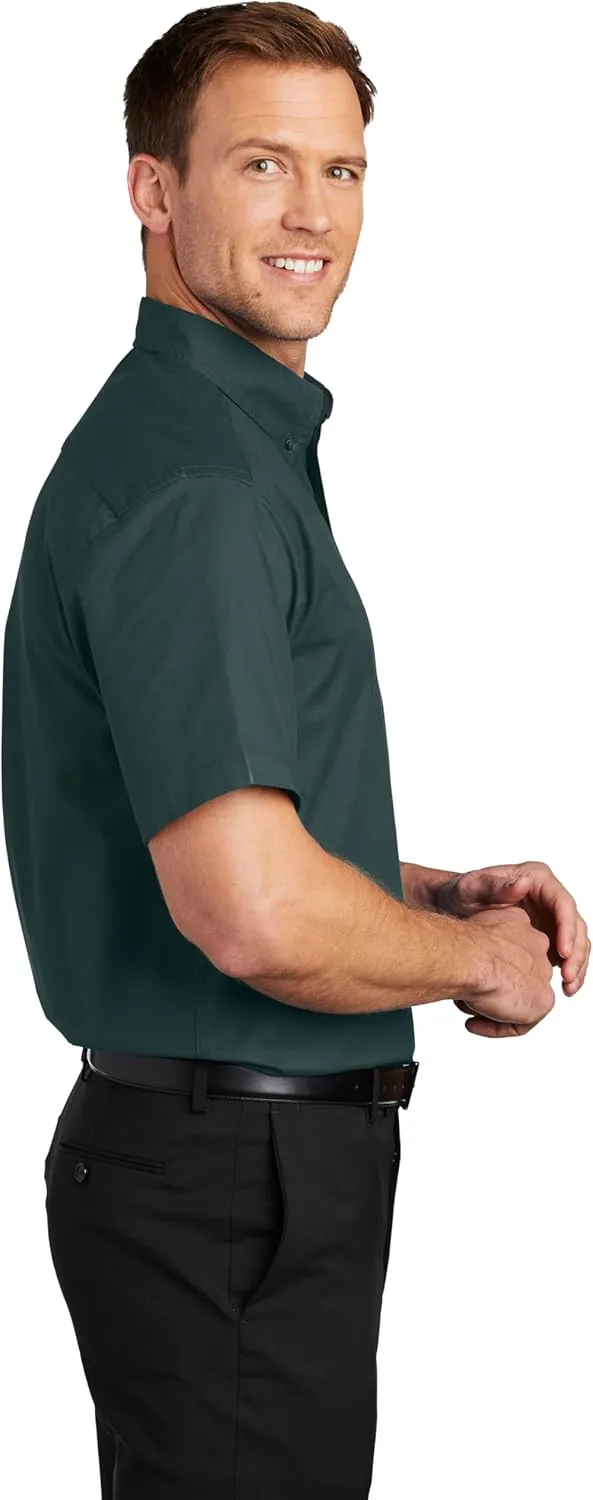 Clothe Co. Men's Short Sleeve Button Down Shirt with Front Pocket (Available in Big & Tall)