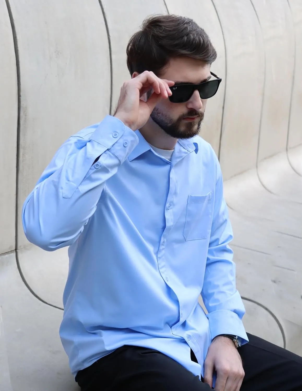 COOFANDY Mens Dress Shirts Wrinkle Free Long Sleeve Button Down Shirts Formal Business Shirt