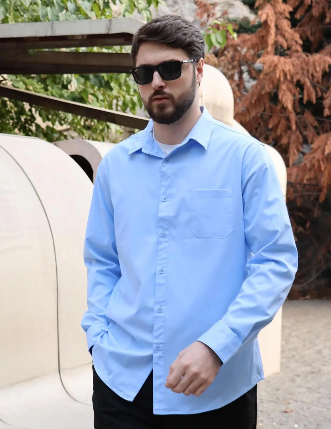 COOFANDY Mens Dress Shirts Wrinkle Free Long Sleeve Button Down Shirts Formal Business Shirt