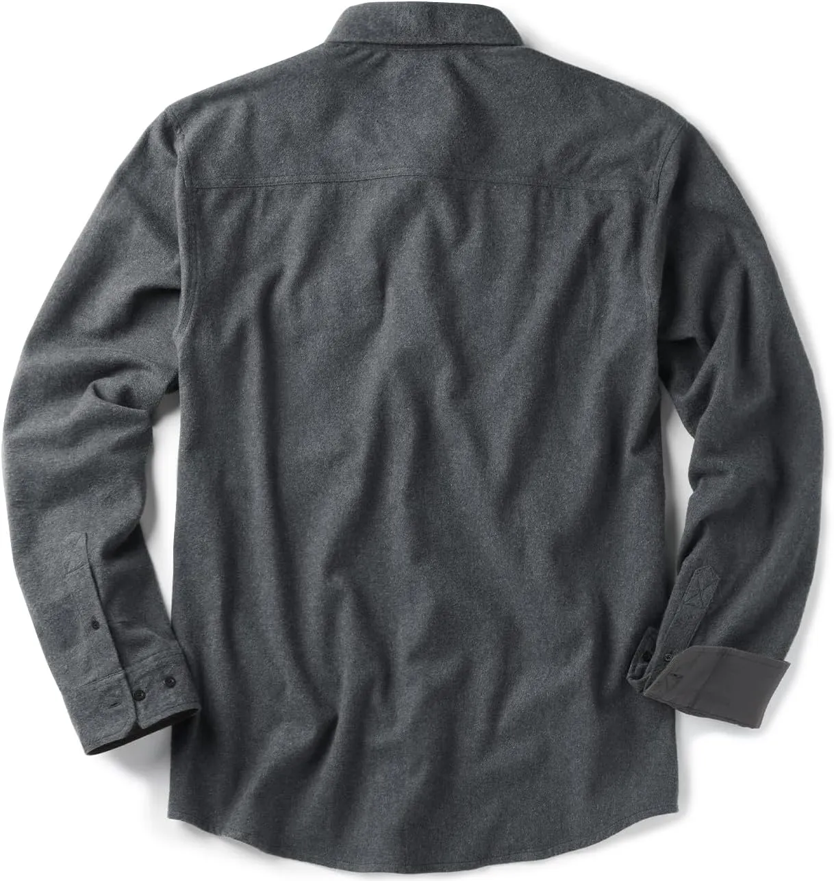 CQR Men's All Cotton Flannel Shirt, Long Sleeve Casual Button Down Plaid Shirt, Brushed Soft Outdoor Tactical Work Shirts