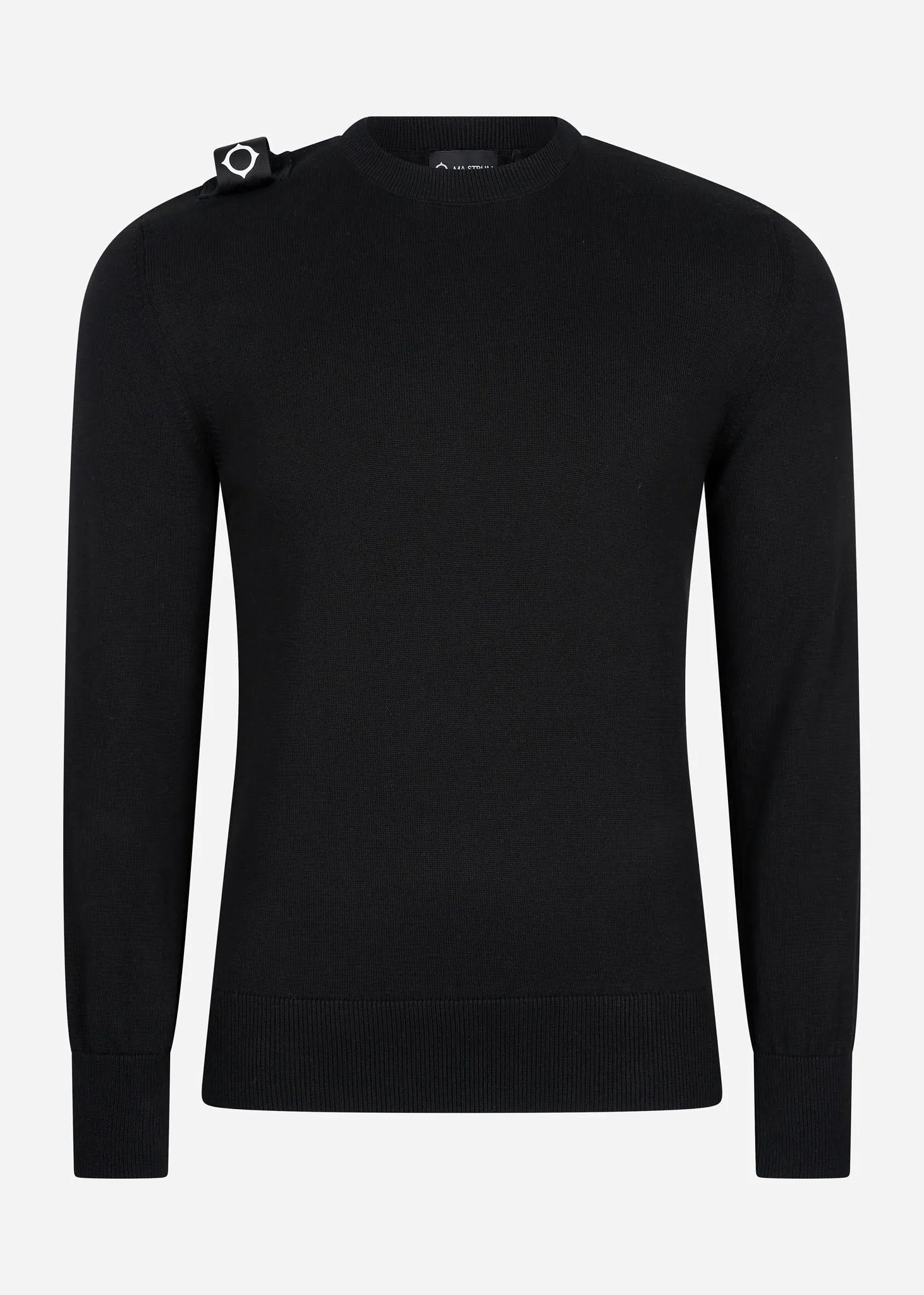 Crew neck knit - jet black