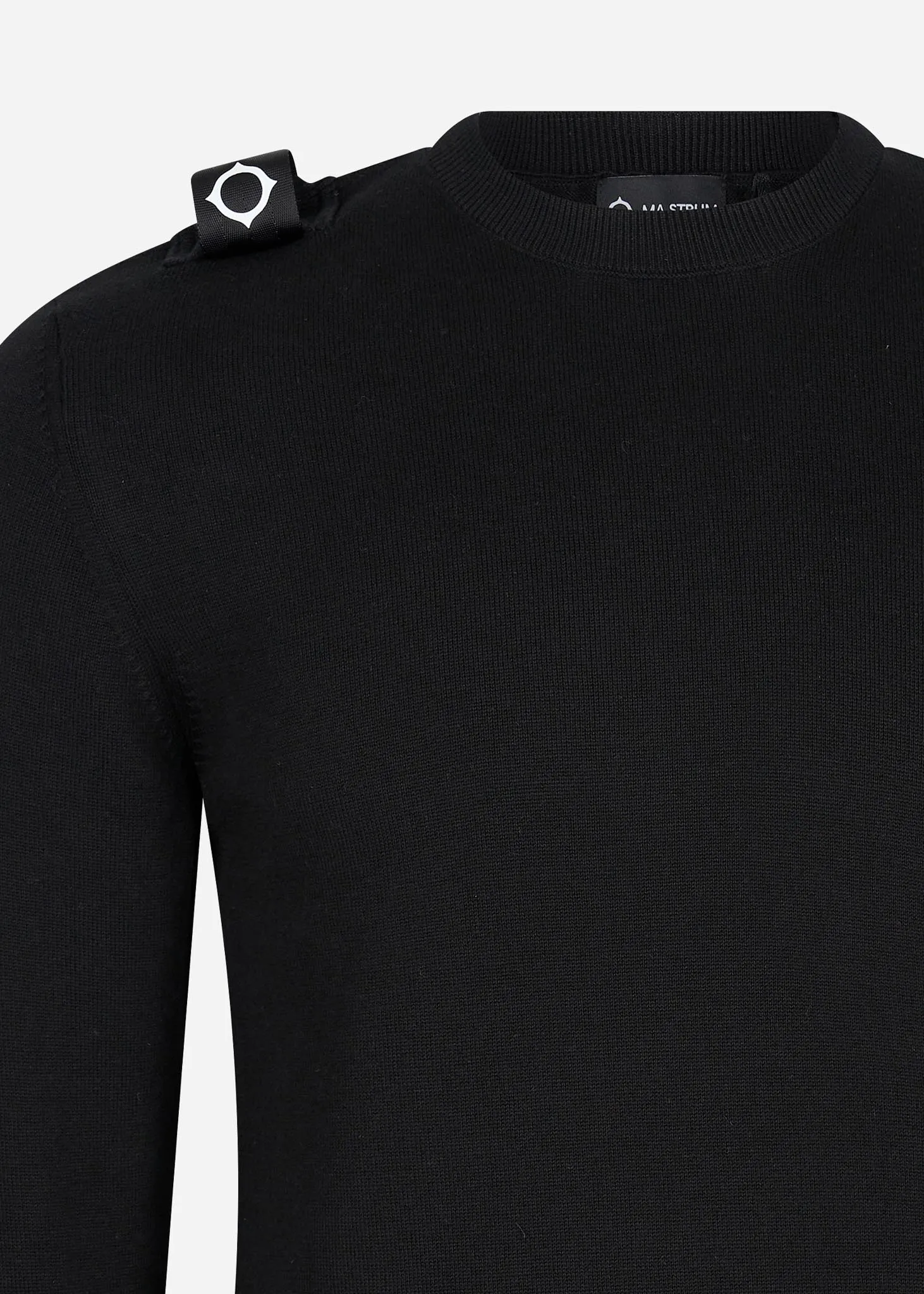 Crew neck knit - jet black