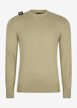 Crew neck knit - tea