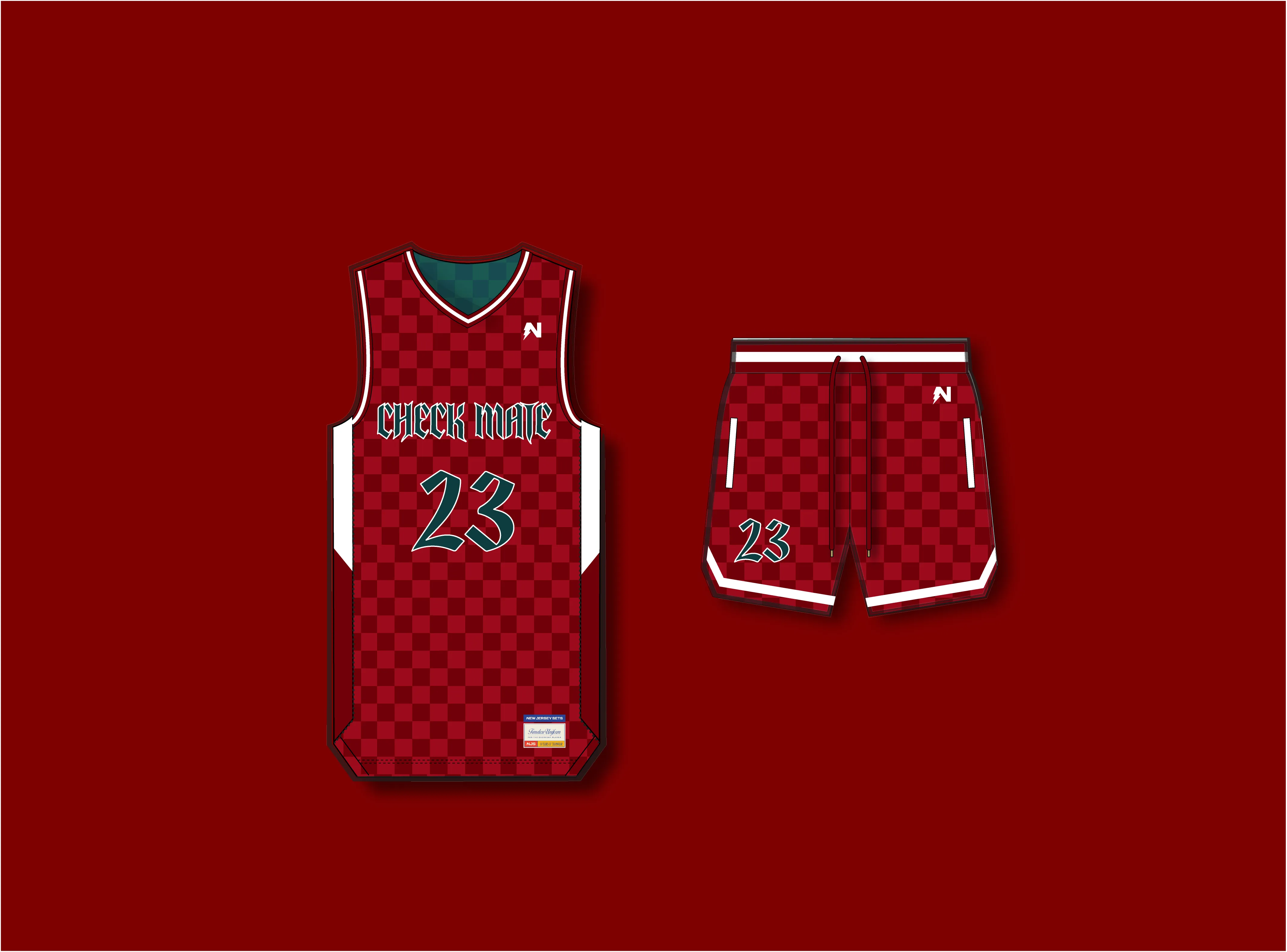 CUSTOMIZE: Basketball Uniform -  Checkmate