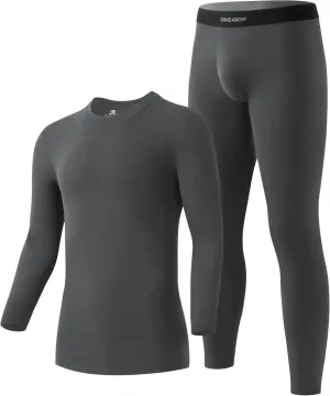 DAVID ARCHY Mens Lightweight Thermal Underwear - Breathable Comfort for Cool Weather, Ideal for Active Use
