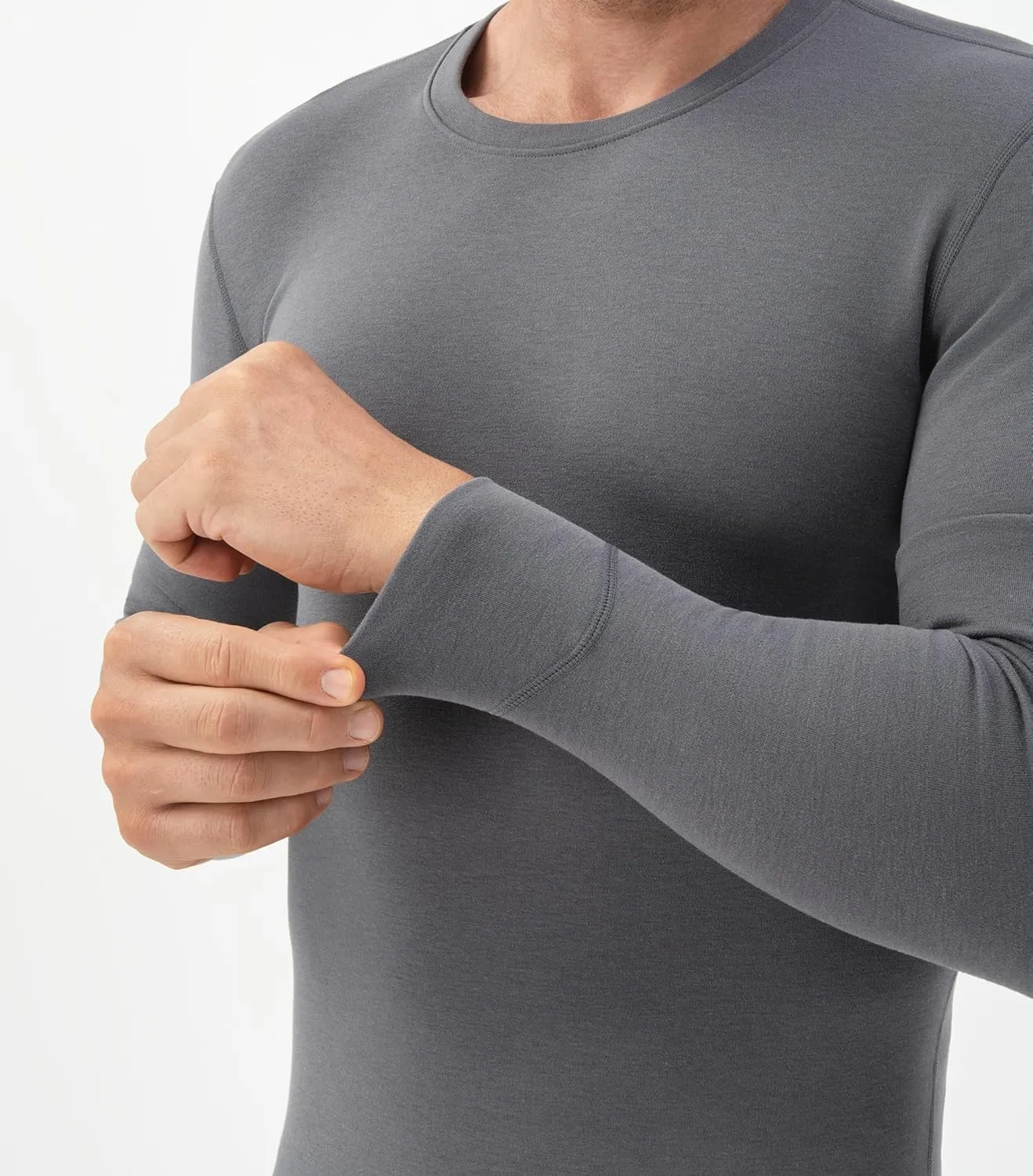 DAVID ARCHY Mens Lightweight Thermal Underwear - Breathable Comfort for Cool Weather, Ideal for Active Use