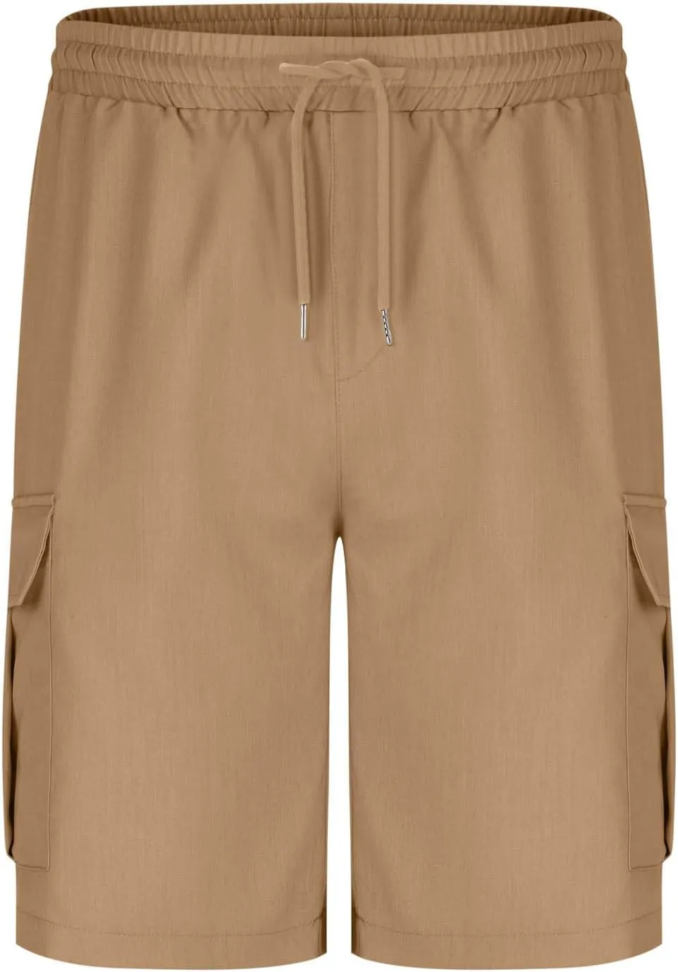 Dgoopd Cargo Shorts for Men Stretch Waist Casual Loose Drawstring Quick Dry Hiking Tactical Outdoor Work Shorts Summer 2025