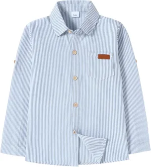 DISAUR Boys Dress Shirts Toddler Boy Button Down Shirt Long Sleeve Removable Bow Tie Button Up Shirt White Formal Graduation