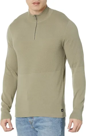 Dockers Men's Regular Fit Long Sleeve Quarter Zip Sweater