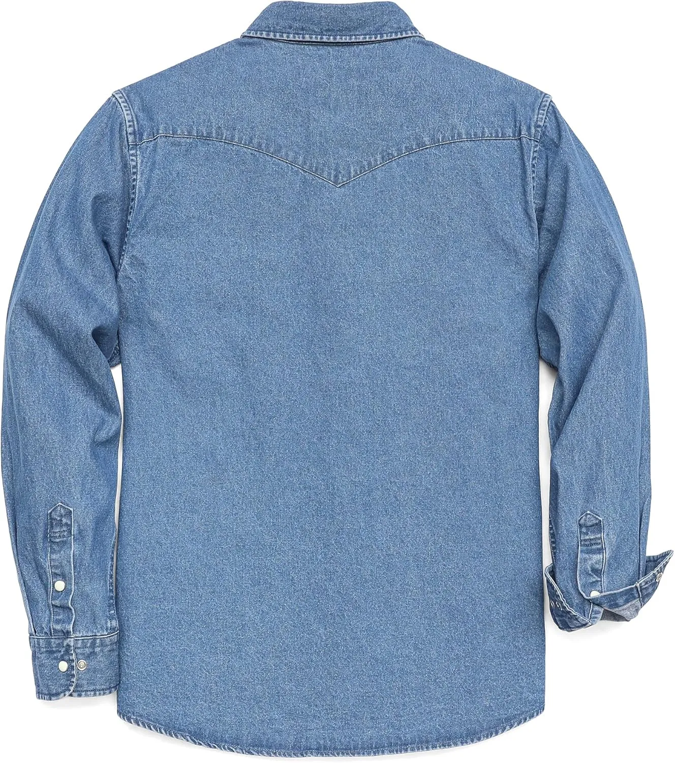 Dubinik Denim Shirt Men Mens Denim Shirts Long Sleeve Mens Denim Button Down Shirt Cotton Regular Fit Casual Work Shirts