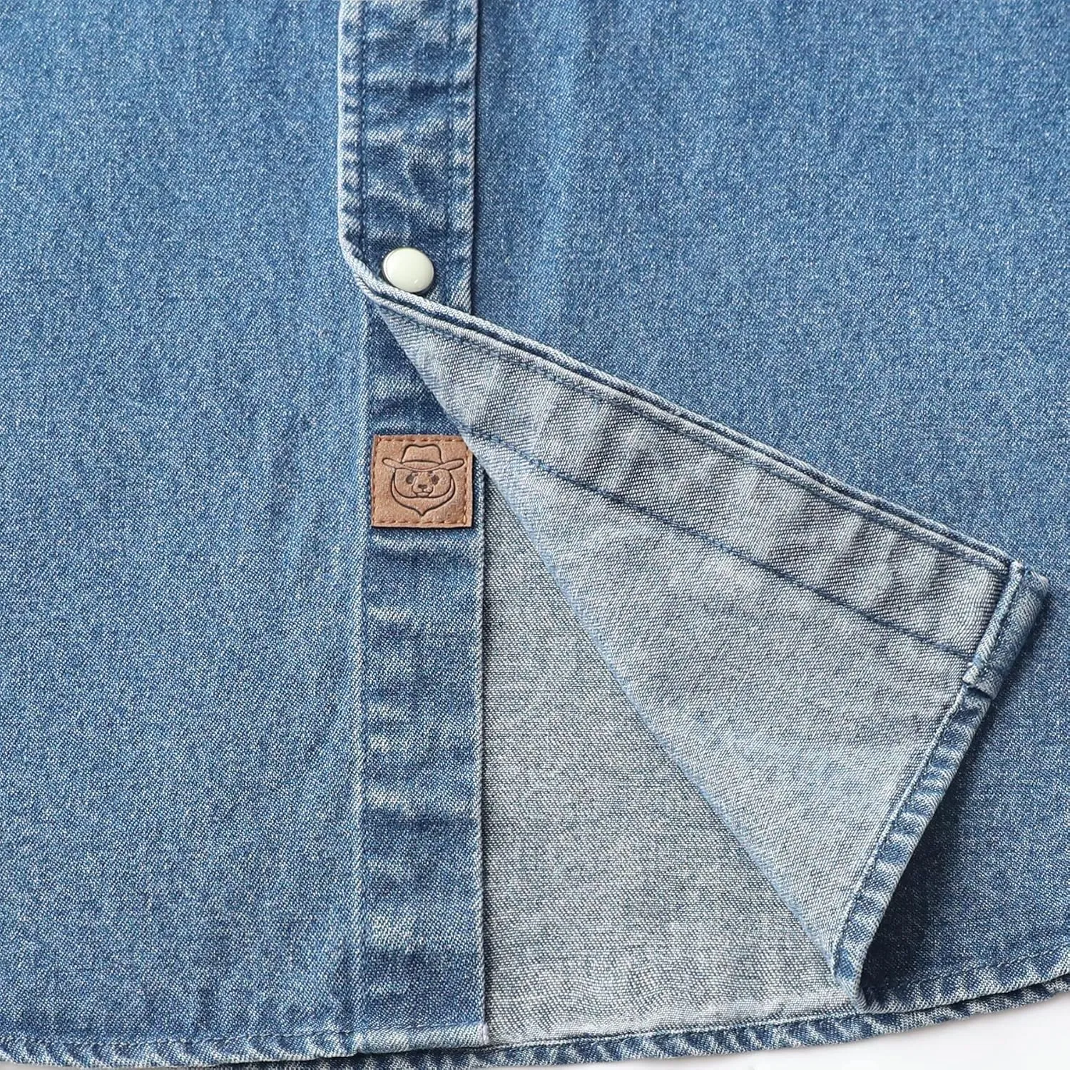 Dubinik Denim Shirt Men Mens Denim Shirts Long Sleeve Mens Denim Button Down Shirt Cotton Regular Fit Casual Work Shirts