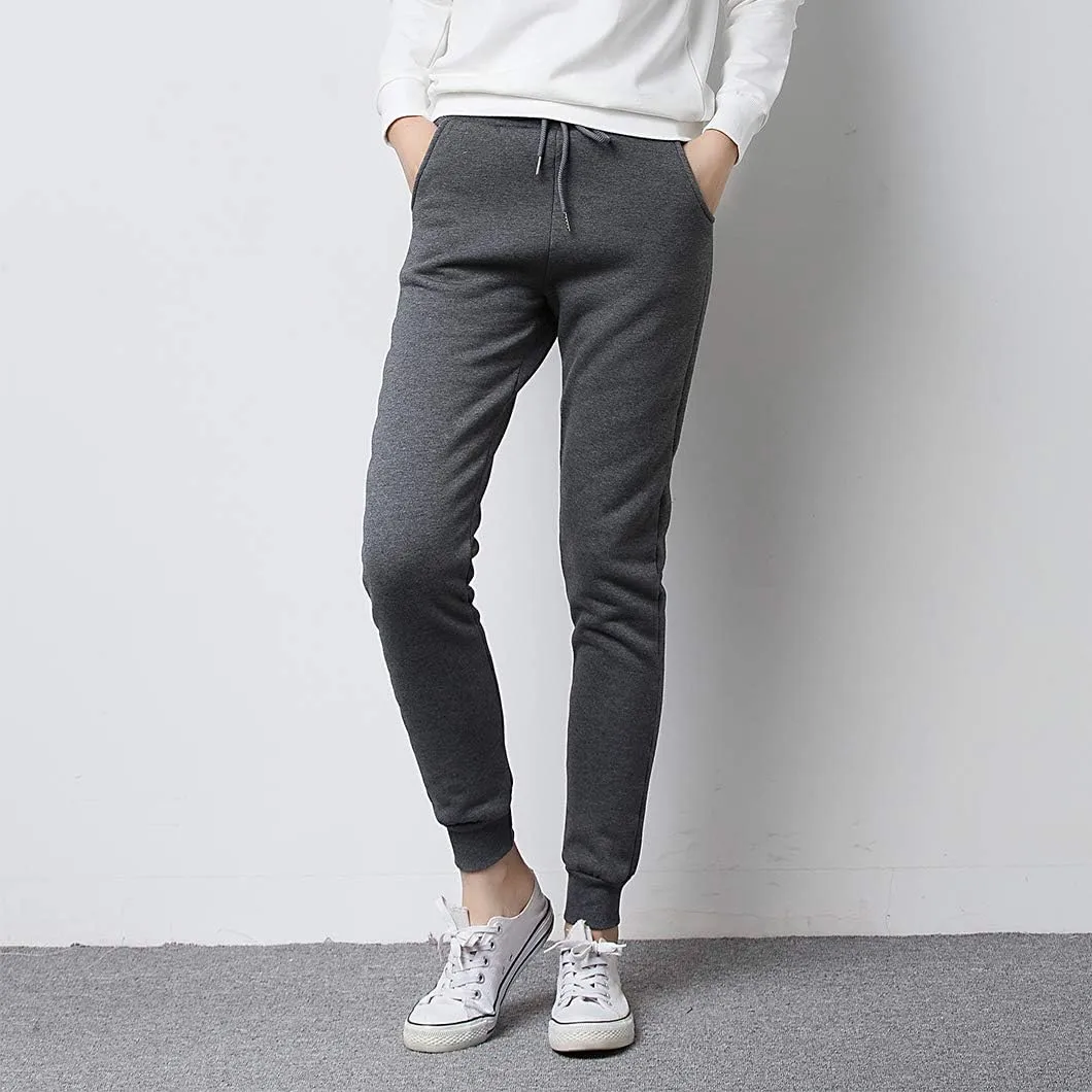 Duyang Women's Warm Sherpa Lined Sweatpants Athletic Jogger Harem Pants