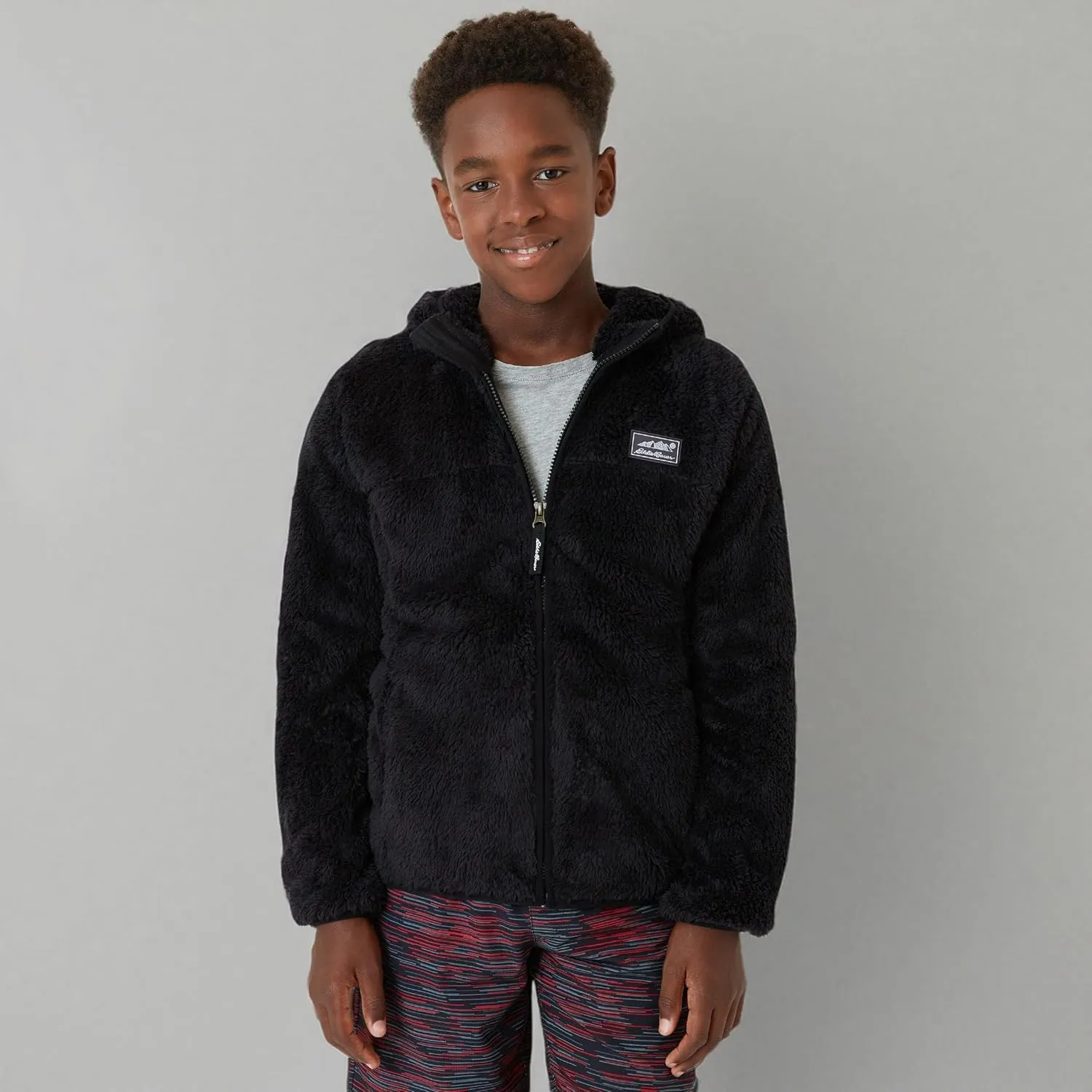Eddie Bauer Kids' Zip Up - Kids' Full Zip Ultra Soft Sherpa Fleece Hoodie Sweatshirt for Boys and Girls (5-20)