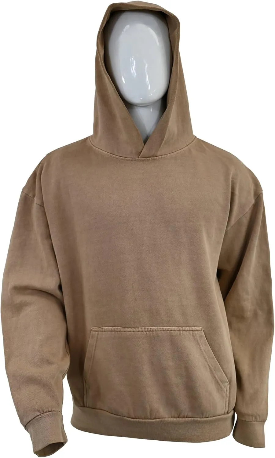 Expert Brand USA-Made Men's Oversized Heavyweight Cotton Pullover Hoodie