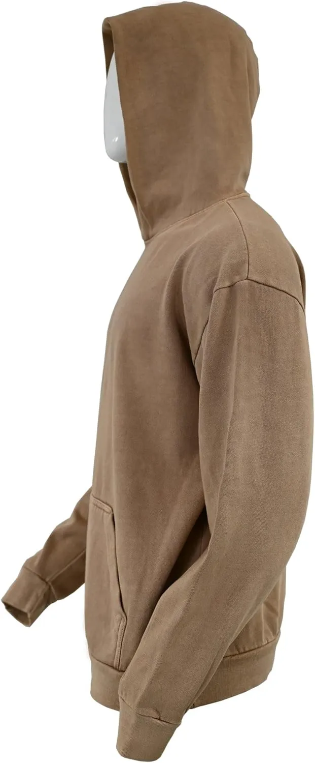 Expert Brand USA-Made Men's Oversized Heavyweight Cotton Pullover Hoodie