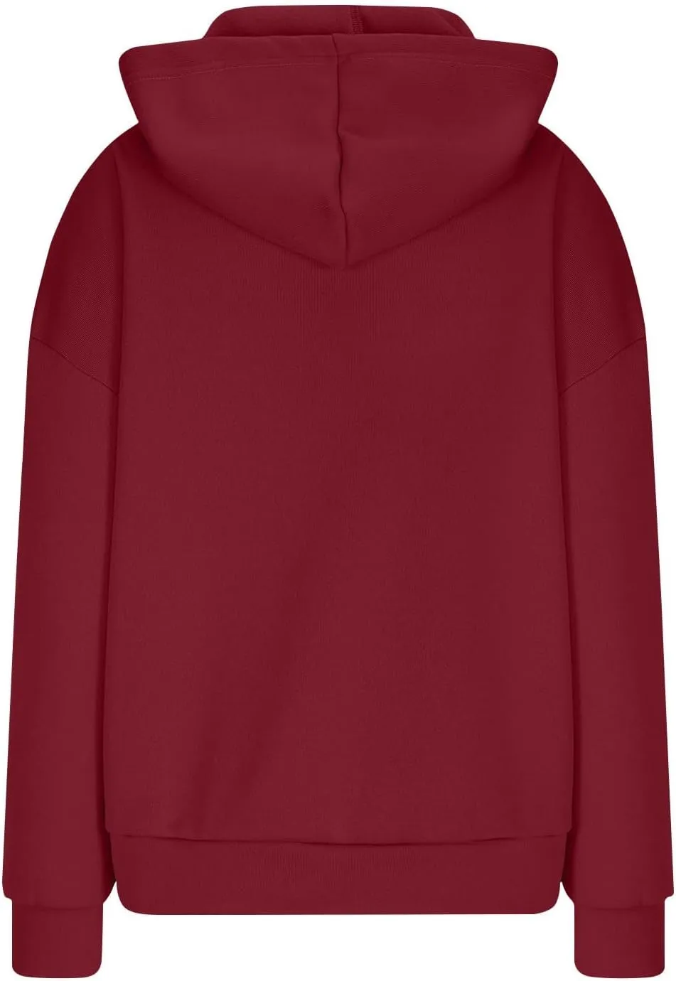 Fleece Hoodies for Women Baggy Drop Shoulder Oversized Sweatshirt Trendy Y2K Hoodie Casual Pullover Tops with Pockets