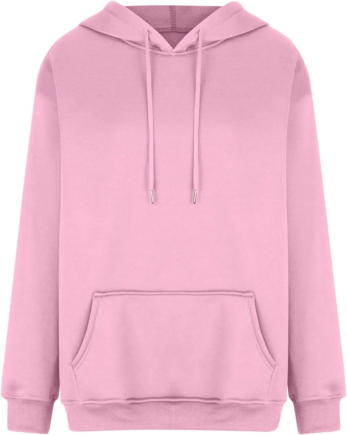 Fleece Hoodies for Women Trendy Lightweight Oversized Sweatshirt Baggy Drawstring Y2K Hoodie Pullover Tops w/Pockets