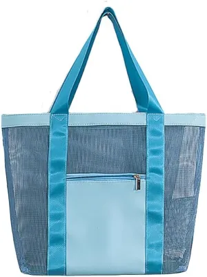 Foldable Mesh Hobo Bag for Beach Shopping, Travel, Picnic and Vacation