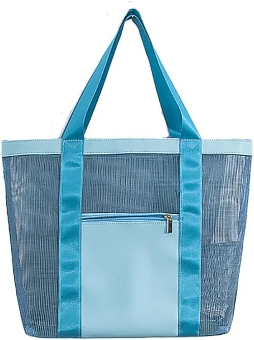 Foldable Mesh Hobo Bag for Beach Shopping, Travel, Picnic and Vacation