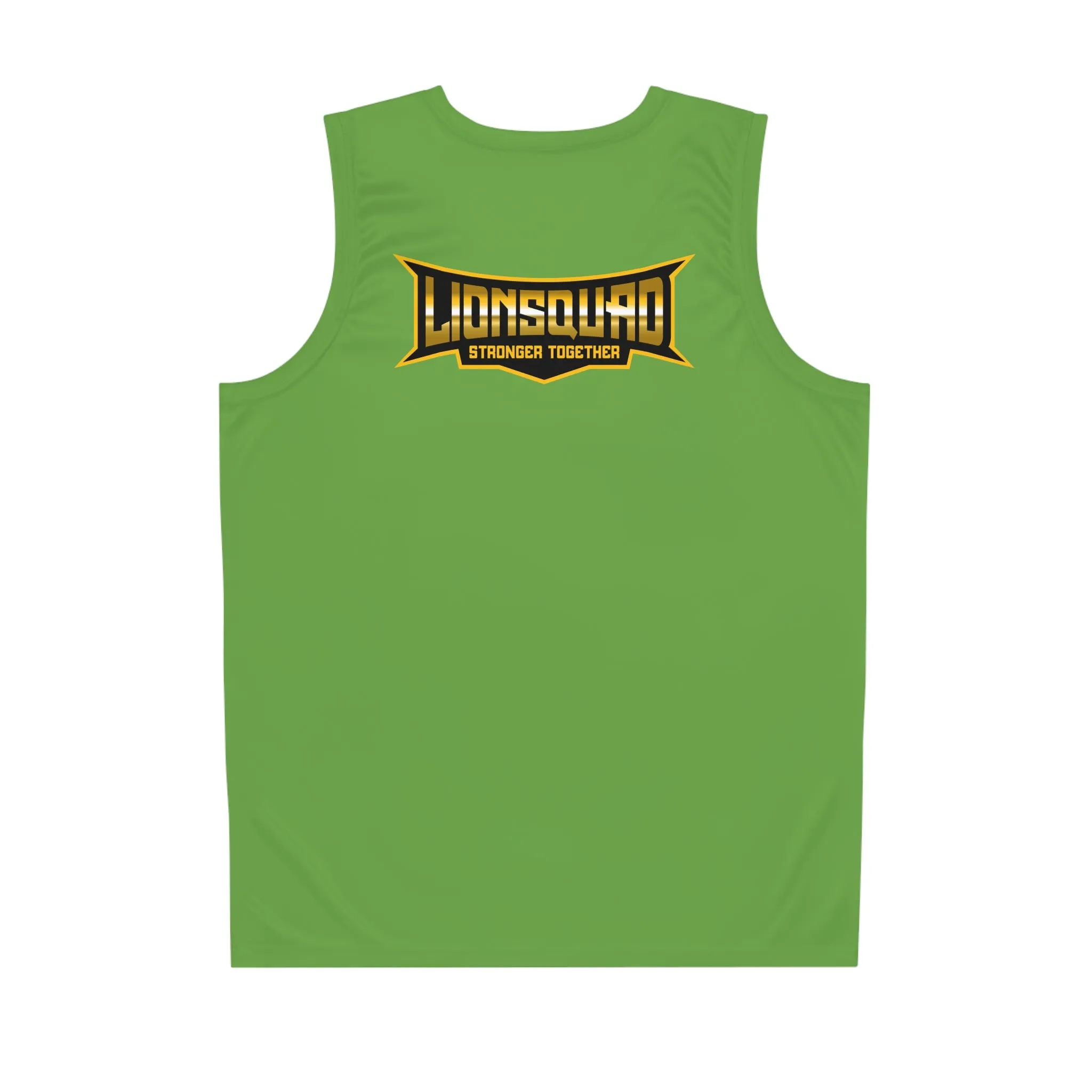 Green "Sun Gold Lion" Basketball Jersey (AOP)