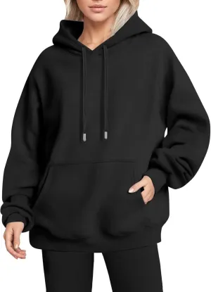 Gumipy Oversized Hoodies for Women Drawstring Fleece Womens Hoodies Sweatshirts Y2K Long Sleeve Hoodies Pullover Winter Coats