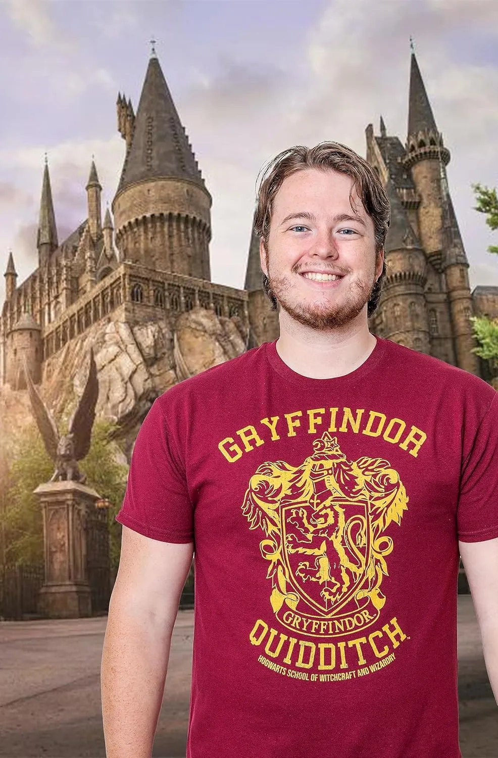 Harry Potter Men's Gryffindor Quidditch Seekert-Shirt