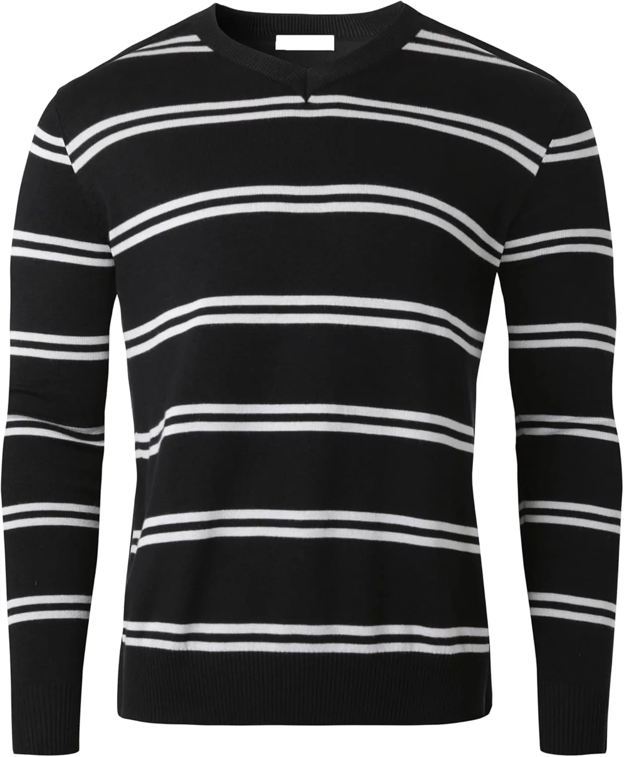 Hat and Beyond Mens Premium Knit Sweater Slim Fit Lightweight Pullover Long Sleeve Crewneck & V-Neck Sweatshirt
