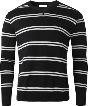 Hat and Beyond Mens Premium Knit Sweater Slim Fit Lightweight Pullover Long Sleeve Crewneck & V-Neck Sweatshirt
