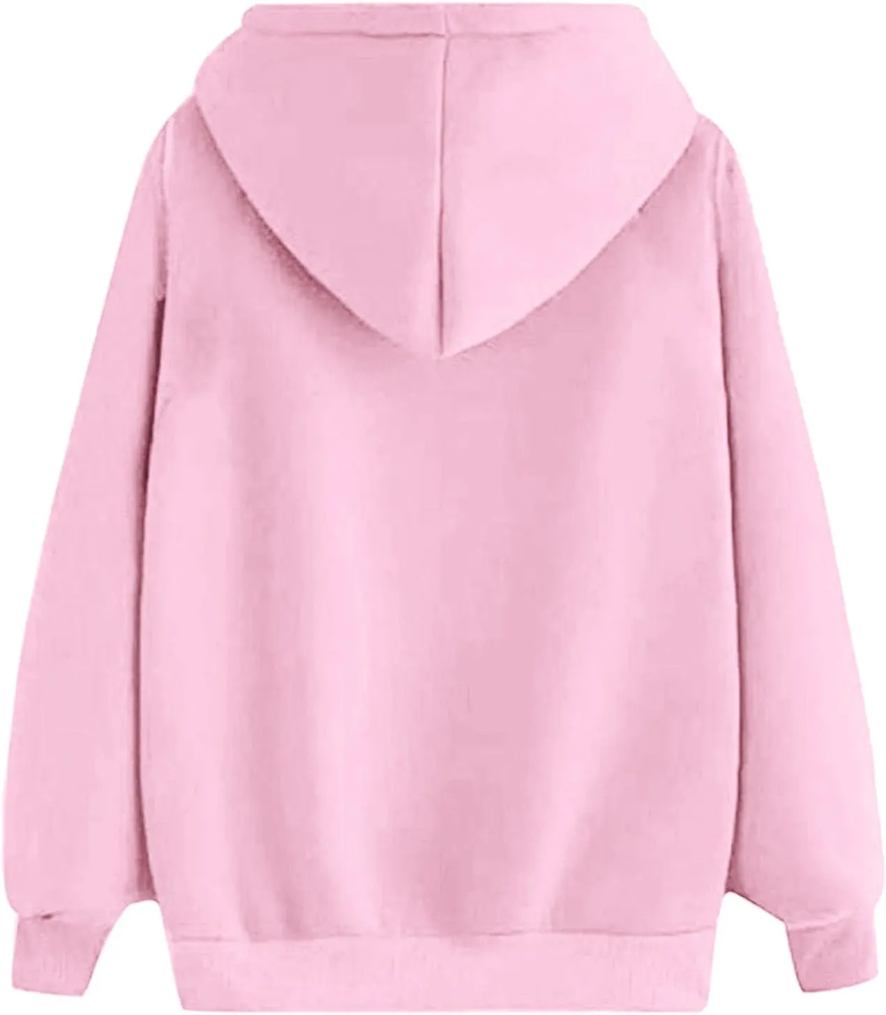Heart Hoodies for Women Oversized Cute Graphic Pockets Drawstring Hooded Sweatshirts 2024 Fall Fashion Outfits