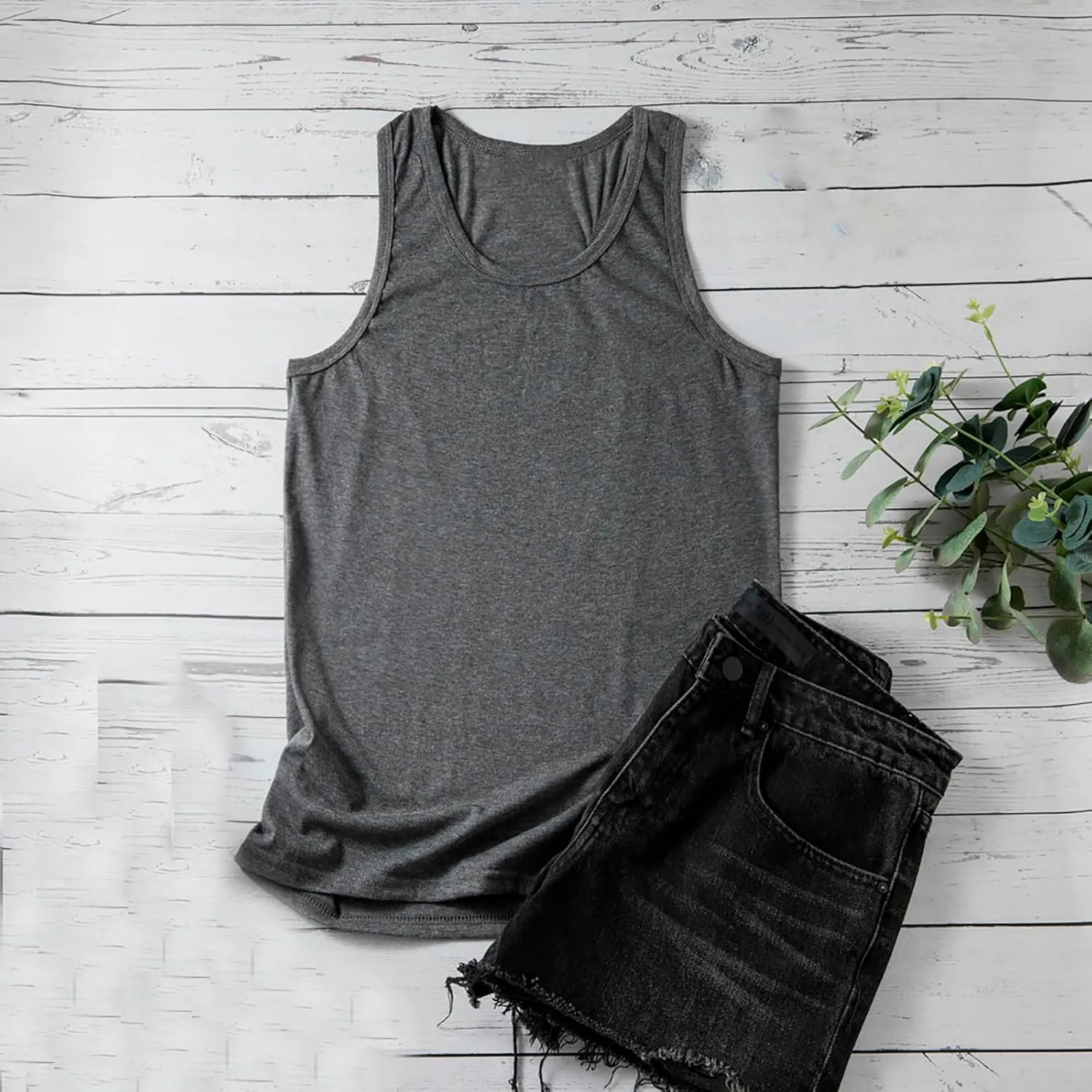 HGps8w Racerback Tank Tops for Women Back Butterfly Printed Loose Fit Sleeveless Summer Chic Yoga Workout Camisole Shirts